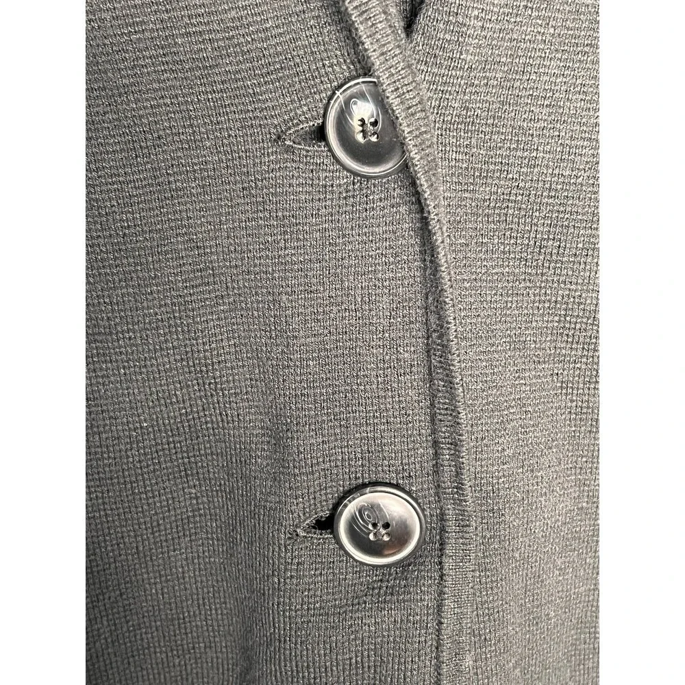 J. Crew Long Sleeve Collared Two-Button Sweater Blazer Black Women’s Size Small